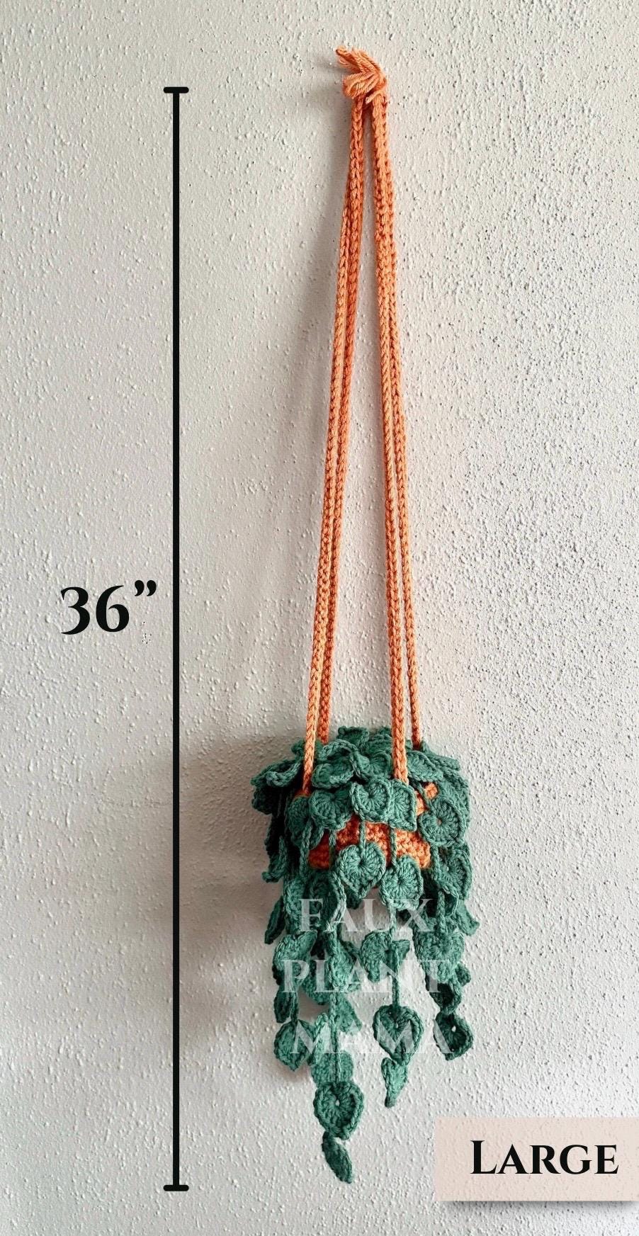 Crochet Pothos Plant, Hanging Plant, Home Decor Gift, String of Hearts