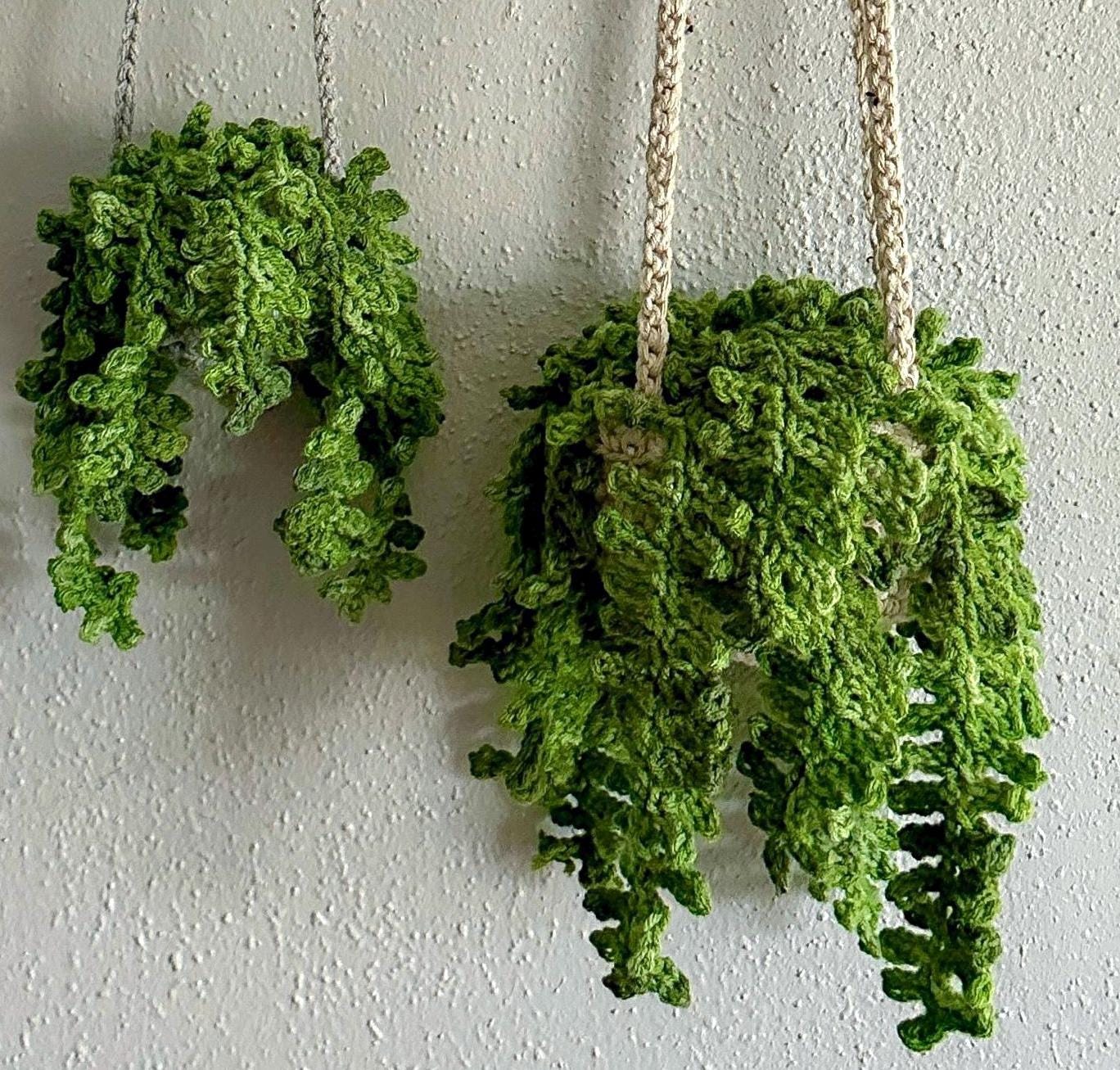 Crochet Fern Plant, Hanging Plant, Home Decor Gift