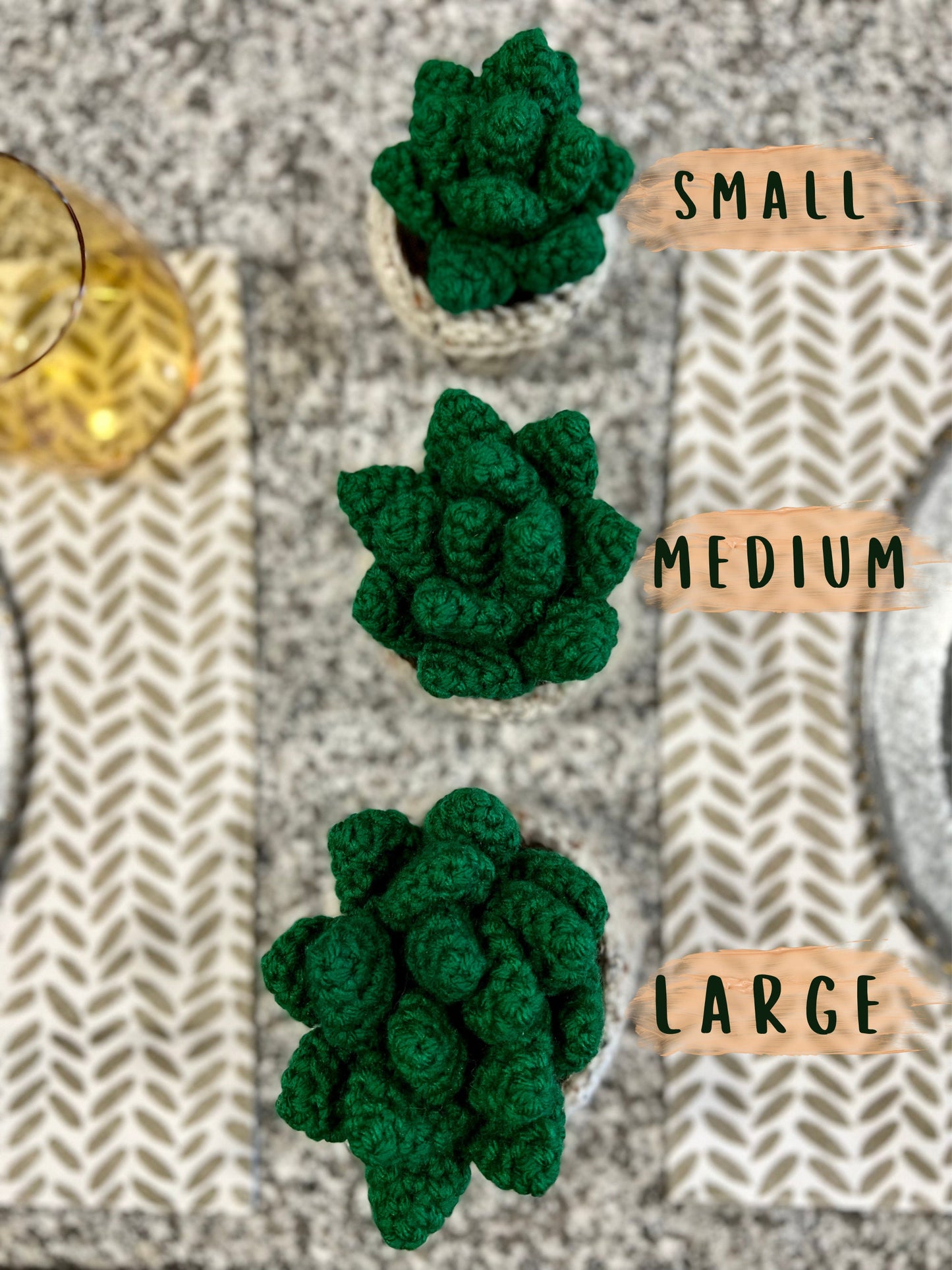 Crochet Succulent Plant