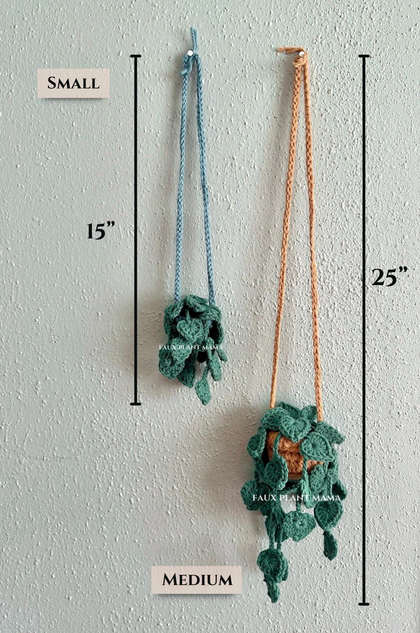 Crochet Pothos Plant, Hanging Plant, Home Decor Gift, String of Hearts