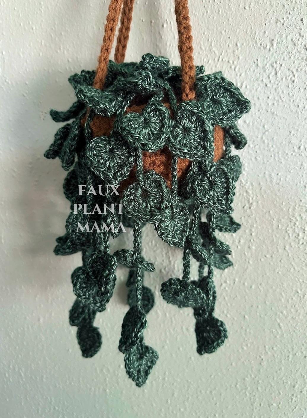Crochet Pothos Plant, Hanging Plant, Home Decor Gift, String of Hearts