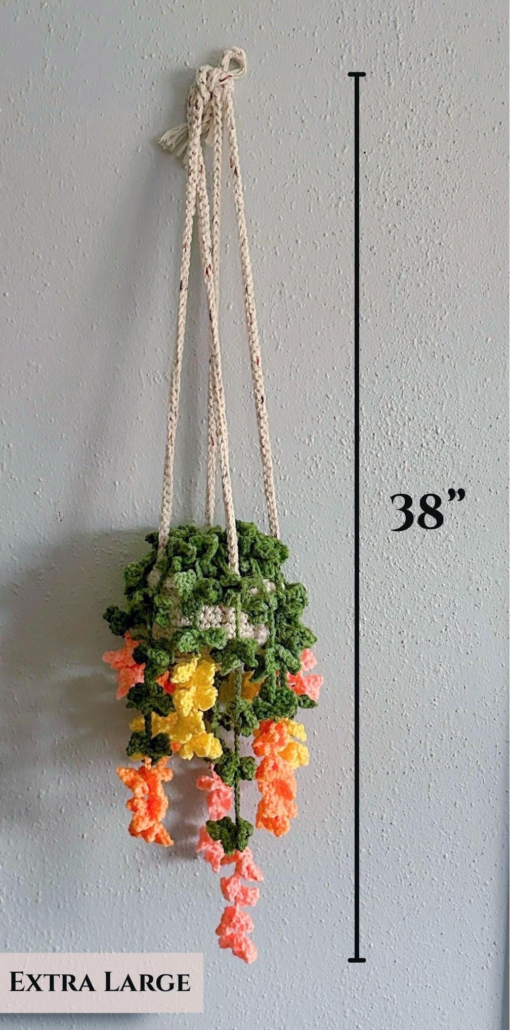 Crochet Vine Flower Plant, Hanging Plant, Home Decor Gift